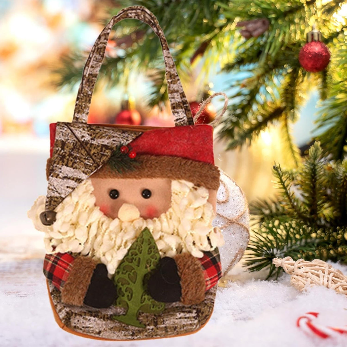 Geanta Pentru Cadouri De Craciun, Decoratiune Sarbatori - vivimall.ro
