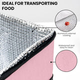 Geanta Termica Pentru Pranz, Compartimente Telefon Si Tacamuri, Multifunctionala, Impermeabila, 24X18X21 Cm - vivimall.ro