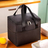 Geanta Termica Pentru Pranz, Compartimente Telefon Si Tacamuri, Multifunctionala, Impermeabila, 24X18X21 Cm - vivimall.ro
