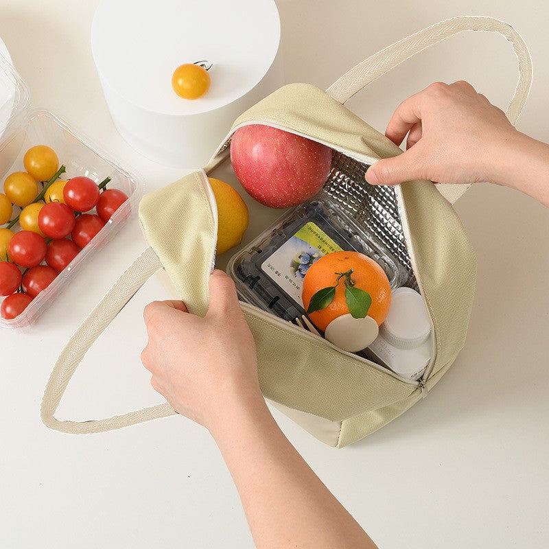 Geanta Termoizolanta pentru Copii, Vivimall, 23x13x19 cm, Model Imprimeu Unicorn, din Folie de Aluminiu si Panza Oxford, Roz - vivimall.ro