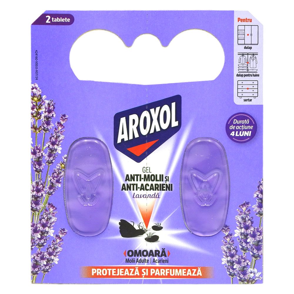 Gel, Aroxol Antimolii, 2 buc Lavanda
