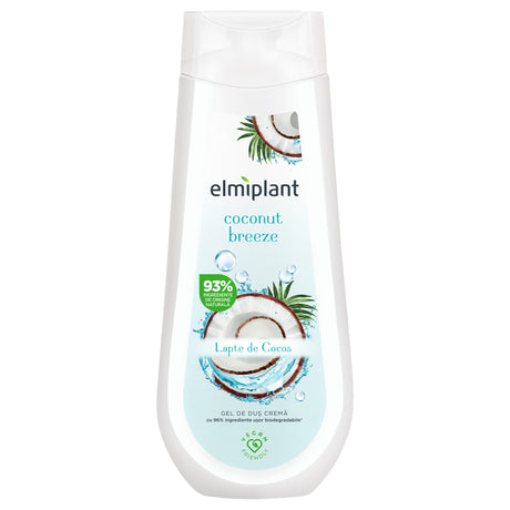 Gel de Dus Crema, Elmiplant, Coconut Breeze, 400 ml - vivimall.ro