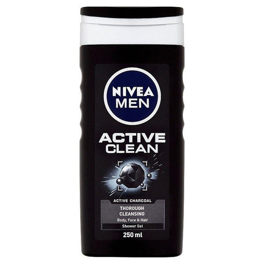 Gel de Dus, Nivea, 250 ml Men Active Clean