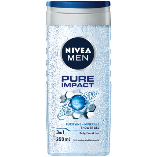 Gel de Dus, Nivea, 250 ml Men Pure Impact