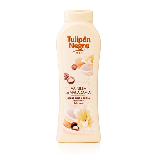Gel de duș Tulipán Negro Vanilie și Macadamia, 650 ml - vivimall.ro