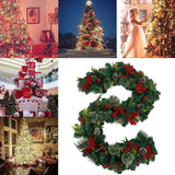 Ghirlanda decorativa Craciun cu funde rosii si conuri de brad, Flippy, 2,70 m, Verde