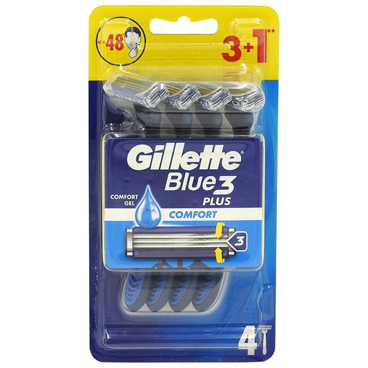 Aparat de Ras, GILLETTE, Blue3 Plus Comfort, Set 1 Bucati, 3+1 BUC - vivimall.ro