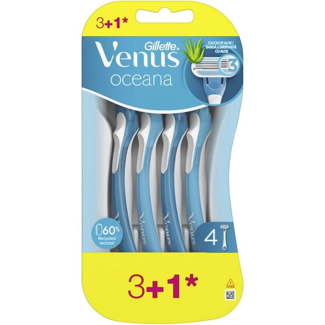 Aparat de Ras, GILLETTE, Venus 3 Oceana, Set 4 Bucati - vivimall.ro