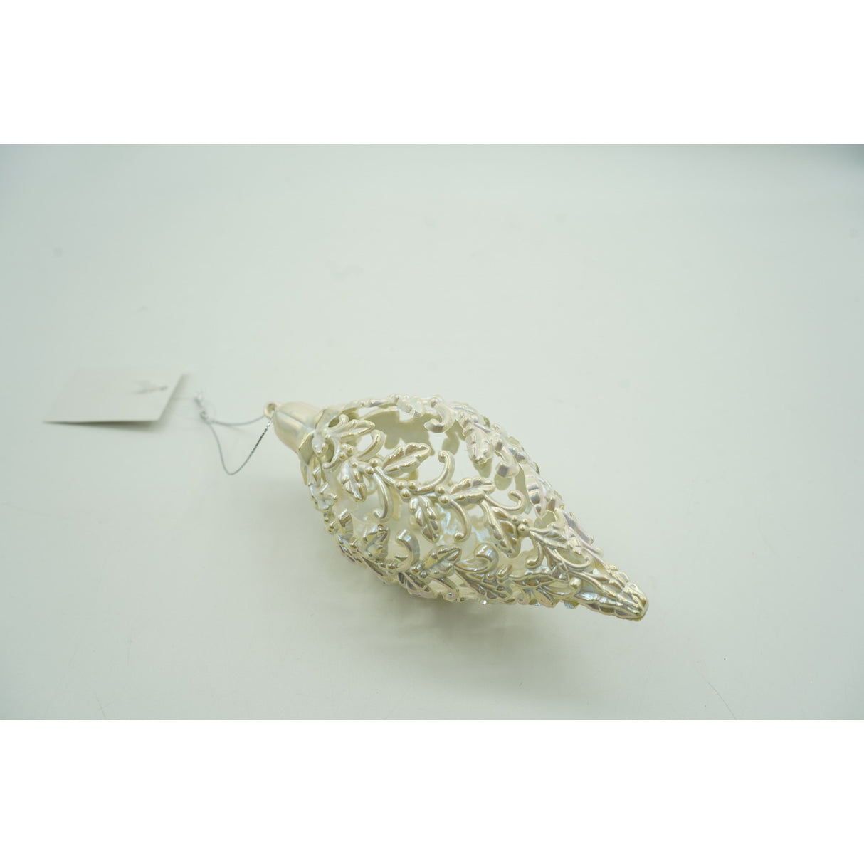 Glob de Craciun, Perlat, in forma de Con de brad, 6 cm x 15 cm, Plastic, Flippy - vivimall.ro