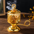 Arzator de Tamaie cu carbune, de fier, auriu, suport de tamaie, Craft Prop - vivimall.ro