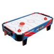 Masa Air Hockey Graffiti cu Picioare Scurte, Vivimall, PVC, 2 Pucuri, Tabela Scor, 2 Impingatoare, 76x38x21.5 cm, Albastru - vivimall.ro