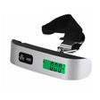 Cantar Digital De Mana Curea, Cantar Portabil, Cantarire Bagaje, Capacitate 50 Kg, Functie De Tara, 12.5 X 2.8 X 2.8 Cm, Alb-Negru - vivimall.ro