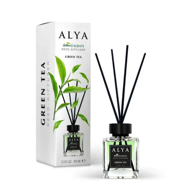 Alya Green Tea — Odorizant de cameră (Reed Diffuser), 100 ml - vivimall.ro