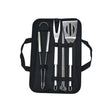 Set 7 Ustensile Pentru Gratar, Din Otel Inoxidabil, Geanta Oxford, Argintiu - vivimall.ro