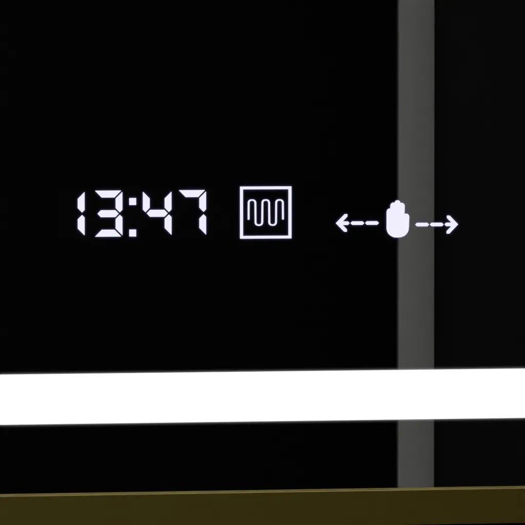 Oglinda Led Rectangulara, Verite Royale Gold Motion Glow Marcello, Sistem Dezaburire, Ceas & Termometru - vivimall.ro
