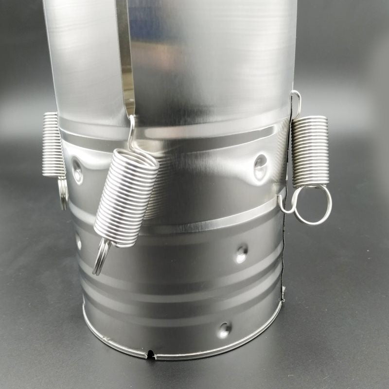 Presa Din Inox Pentru Preparat Sunca Presata, Cu Capac, Dimensiune Reglabila In 3 Trepte, 15 X 15 X 18 Cm, Argintiu - vivimall.ro