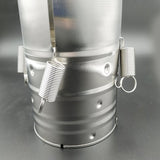 Presa Din Inox Pentru Preparat Sunca Presata, Cu Capac, Dimensiune Reglabila In 3 Trepte, 15 X 15 X 18 Cm, Argintiu - vivimall.ro