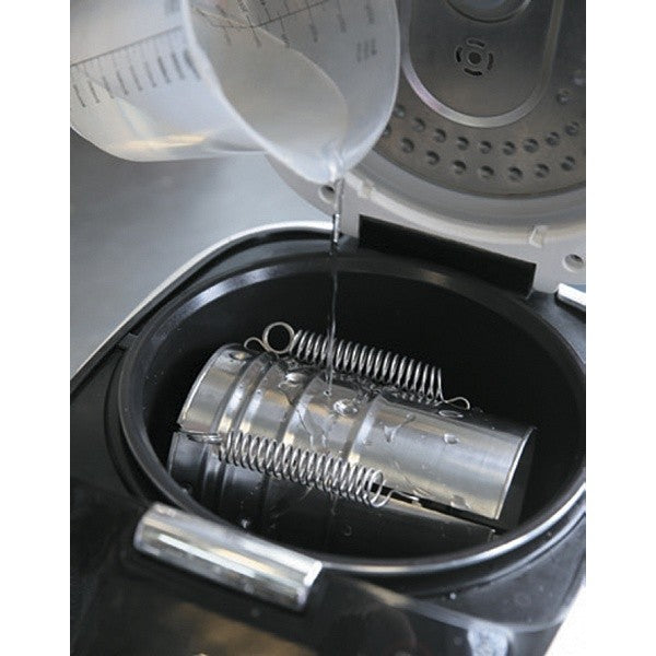 Presa Din Inox Pentru Preparat Sunca Presata, Cu Capac, Dimensiune Reglabila In 3 Trepte, 15 X 15 X 18 Cm, Argintiu - vivimall.ro