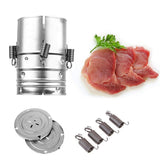 Presa Din Inox Pentru Preparat Sunca Presata, Cu Capac, Dimensiune Reglabila In 3 Trepte, 15 X 15 X 18 Cm, Argintiu - vivimall.ro