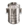 Presa Din Inox Pentru Preparat Sunca Presata, Cu Capac, Dimensiune Reglabila In 3 Trepte, 15 X 15 X 18 Cm, Argintiu - vivimall.ro