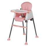 Scaun De Masa Pliabil 3In1, Reglabil, Multifunctional, 3 Pozitii, Masuta Si Husa Detasabile, Roti, Centura De Siguranta, Ajustare Inaltime
