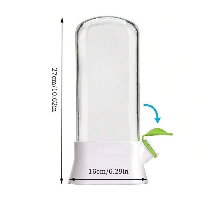 Recipient de Pastrare a Ierburilor cu Capac de Umplere cu Apa, Vivimall, Proaspat, Curat, Fara BPA, Practic, Durabil, 27x16 cm, Alb - vivimall.ro