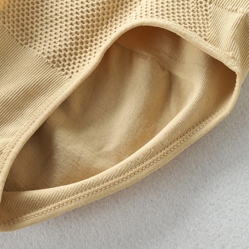 Lenjerie Modelatoare Postpartum, cu Talie Inalta, Control al Burticii, Compresie Mare, Insertii din Silicon pentru Sustinere, Nude, Marimea M/L - vivimall.ro