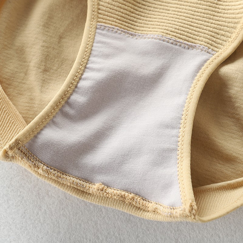 Lenjerie Modelatoare Postpartum, cu Talie Inalta, Control al Burticii, Compresie Mare, Insertii din Silicon pentru Sustinere, Nude, Marimea M/L - vivimall.ro