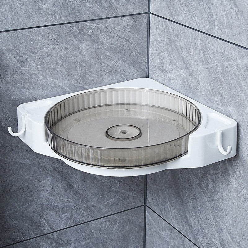 Suport Depozitare, Din Plastic, Rotativ 360 Grade, Montare Fara Perforatii, Pentru Baie/Bucatarie - vivimall.ro