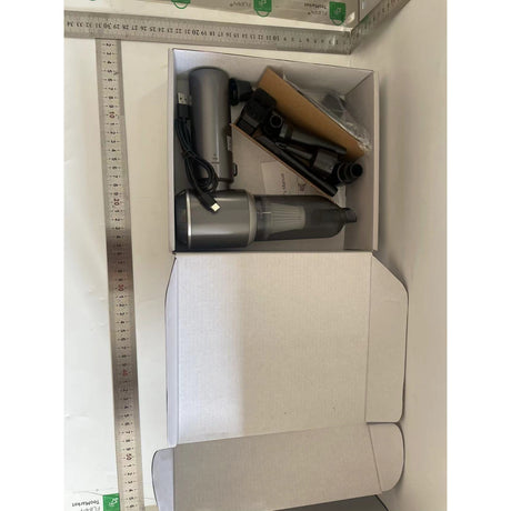 Aspirator Portabil Auto, Vivimall, pentru Casa si Masina, 3 Viteze, Incarcator Tip-C cu Incarcare Rapida, Tub Prelungitor, 2000mAh, 7 Capete de Aspirare si Suflare, 21x20x6.5 cm, Negru