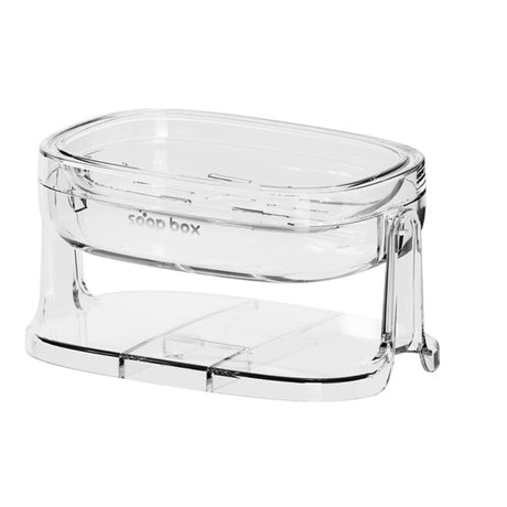 Savoniera Cu Suport 2 In 1, Pentru Perete Sau Blat, Pet, Scurgere Optima - vivimall.ro