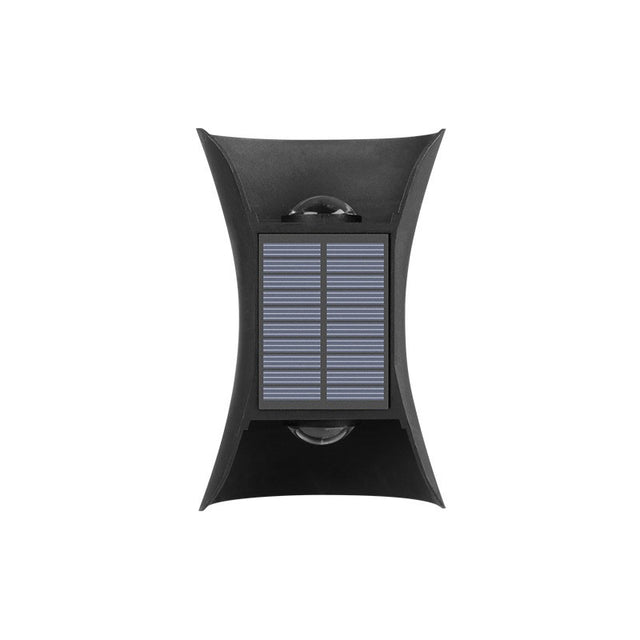 Lampa solara LED bidirectionala bicolora Vivimall, comutator culoare led, IP65, rezistent la apa, baterie 1.5 V, 400mah, 2 LED-uri, 13.5 x 9 cm, material ABS, multicolor - vivimall.ro