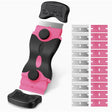 Racleta Multifunctionala pentru Curatare Sticla si Ceramica,- Design Ergonomic, Maner Anti-alunecare, Include 20 de Lame de Schimb, 12,5 x 4,5 cm, Roz - vivimall.ro