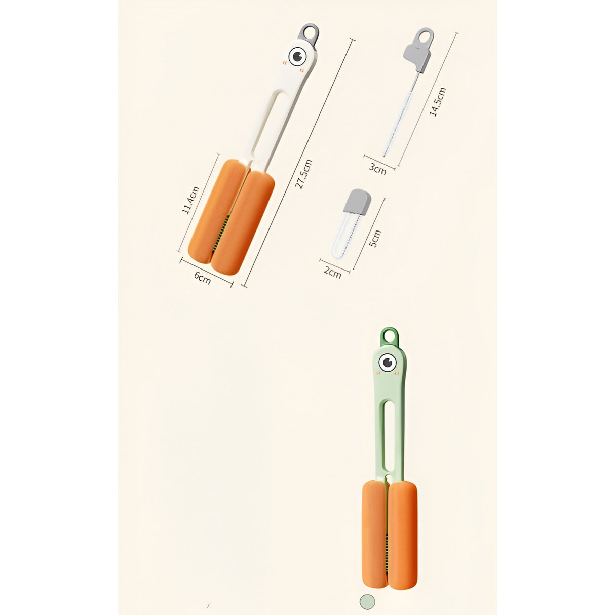 Perie De Curatat Pahare, Cani, Sticle, Cu Maner Lung Si Burete, Accesorii Pentru Spalarea Paielor Si Capacelor, Usor De Agatat, 27.5X11.4X6Cm - vivimall.ro