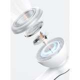 Aparat Pentru Curatat Scame, Par Si Praf, Vivimall, Pentru Diferite Tipuri De Material, Cu Lame Din Otel Inoxidabil, Incarcare Prin USB Type-C, Cu Perie De Curatare si Cablu USB Incluse, Alb, 20 x 8.8 x 8.5 cm - vivimall.ro