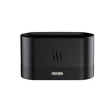 Difuzor De Ulei Esential Cu Flacara Aromaterapie, Umidificator De Aer, Rezervor 180 Ml, Simulare Efectelor De Iluminare A Flacarii, Lumina Veghe Ajustabila