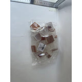 Set 16 Protectii pentru Picioare Scaun si Podea, Vivimall, Universale din Silicon, Model Patrat, Alb Transparent - vivimall.ro