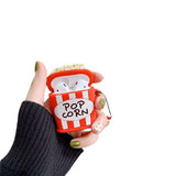 Husa AirPods cu Inel Prindere Popcorn - vivimall.ro