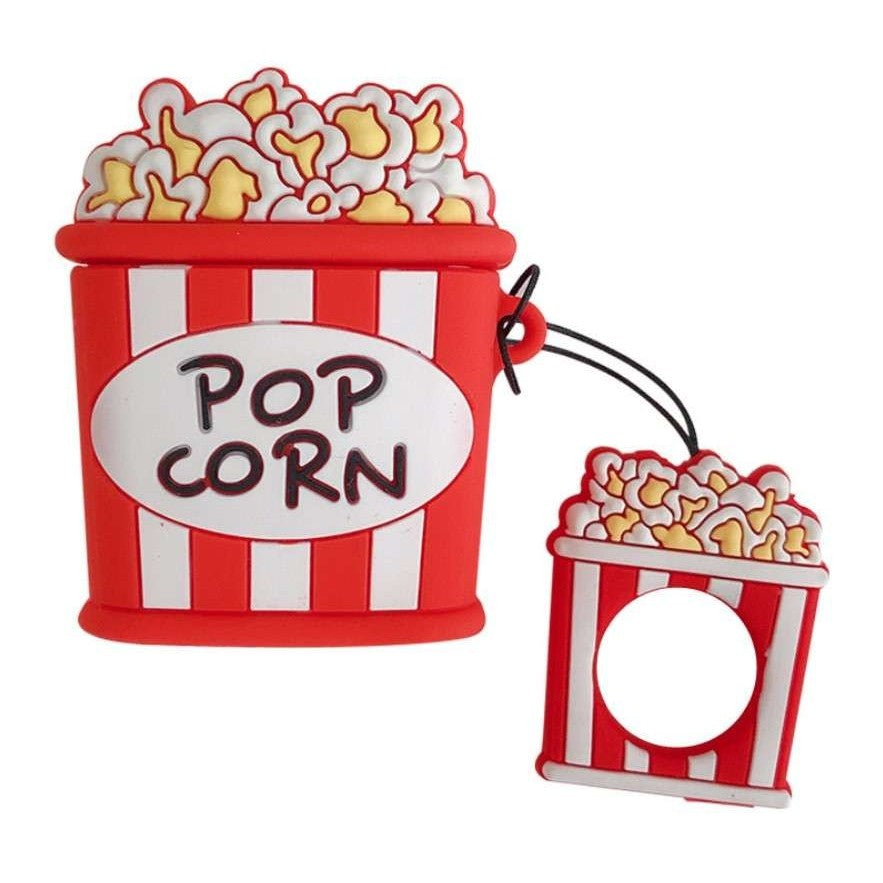 Husa AirPods cu Inel Prindere Popcorn - vivimall.ro