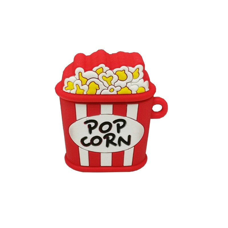 Husa AirPods cu Inel Prindere Popcorn - vivimall.ro