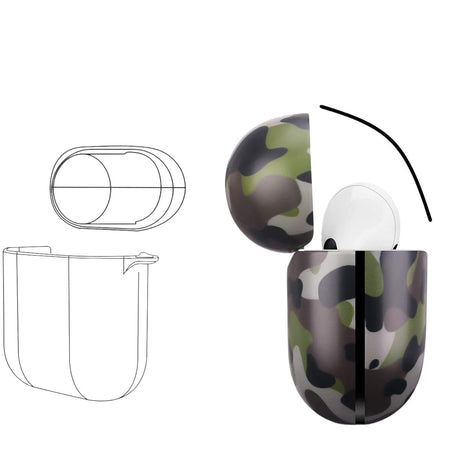 Husa AirPods Pro cu Inel Prindere Camuflaj - vivimall.ro