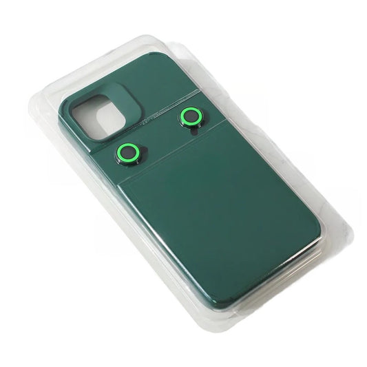 Husa Apple iPhone 13 Pro, Vivimall, din Silicon Lichid, Interior din Microfibra, Lentile Fosforescente de Protectie Camera, Anti Amprenta, Rezistenta la Socuri, Verde - vivimall.ro