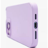 Husa Apple iPhone 14, Vivimall, din Silicon Lichid, Interior din Microfibra, Lentile Fosforescente de Protectie Camera, Anti Amprenta, Rezistenta la Socuri, Mov - vivimall.ro