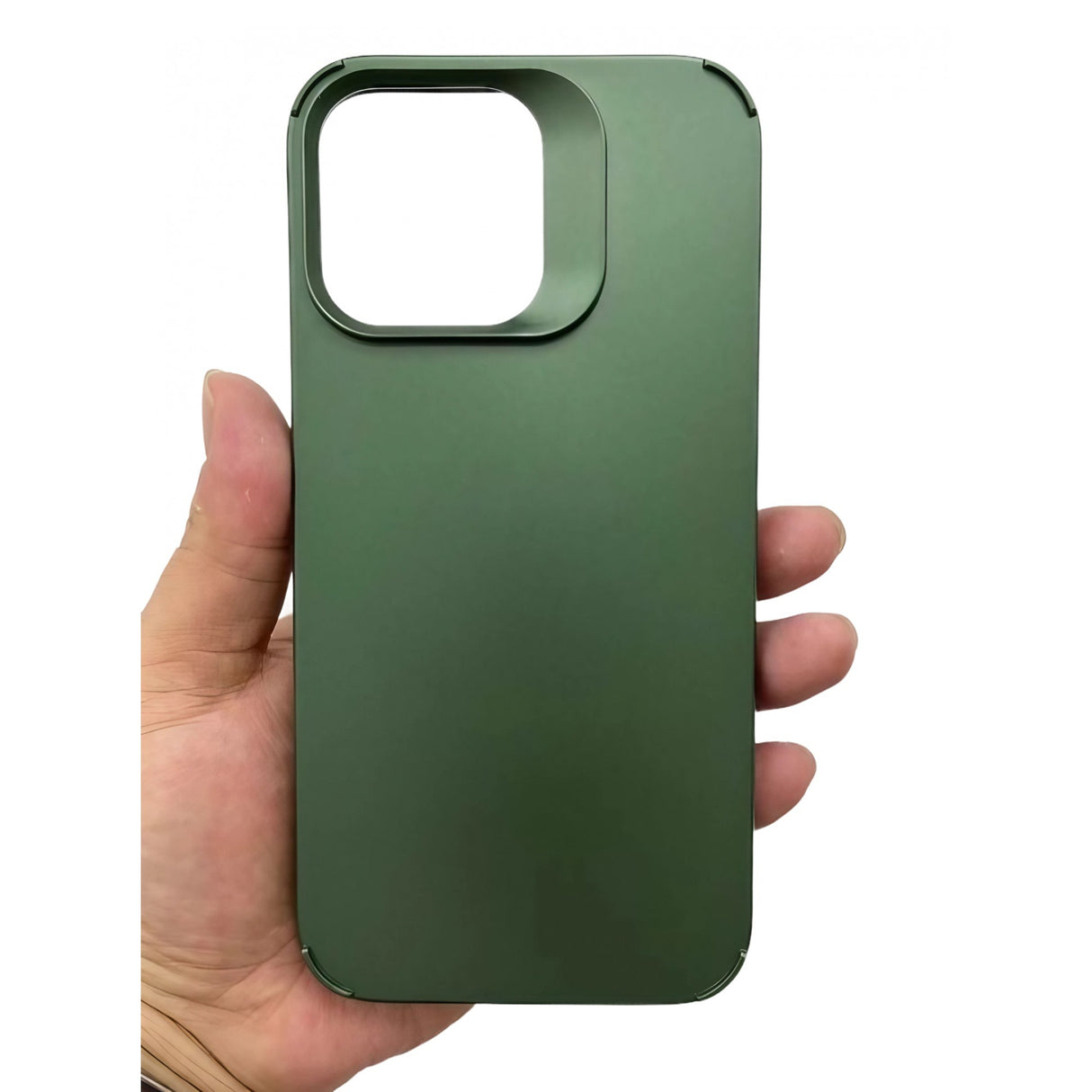 Husă iPhone 14 Pro Max verde, strat triplu: silicon lichid, plastic dur, microfibră