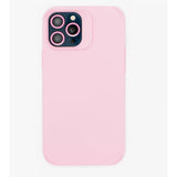 Husa Apple iPhone 15, Vivimall, din Silicon Lichid, Interior din Microfibra, Lentile Fosforescente de Protectie Camera, Anti Amprenta, Rezistenta la Socuri, Roz - vivimall.ro