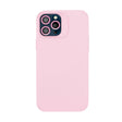 Husa Apple iPhone 15, Vivimall, din Silicon Lichid, Interior din Microfibra, Lentile Fosforescente de Protectie Camera, Anti Amprenta, Rezistenta la Socuri, Roz - vivimall.ro