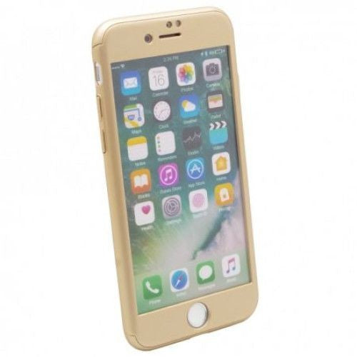 Husa Apple iPhone 6/6S IPAKY Full Cover 360 Auriu + Folie Cadou - vivimall.ro
