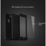 Husa Apple iPhone 6/6S Joyroom (Fata + Spate) Argintiu + Folie de protectie - vivimall.ro