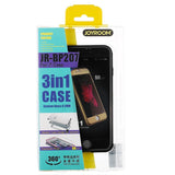 Husa Apple iPhone 6+/6S+ Joyroom (Fata + Spate) Negru + Folie de protectie - vivimall.ro