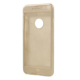Husa Apple iPhone 6 Plus/6S Plus Full Cover 360 Auriu + Folie de protectie - vivimall.ro